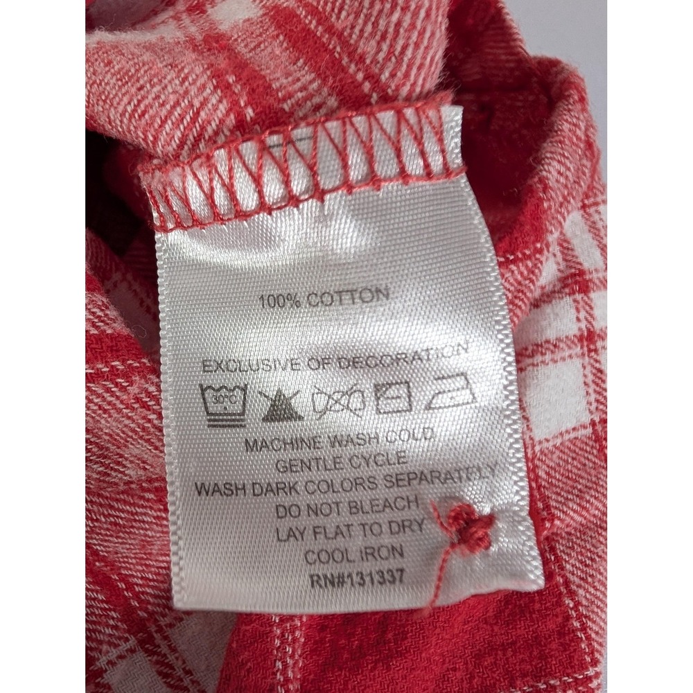 Ohio State Buckeyes Shirt Womens Medium Red NCAA Football UG Apparel Flannel - Picture 8 of 13